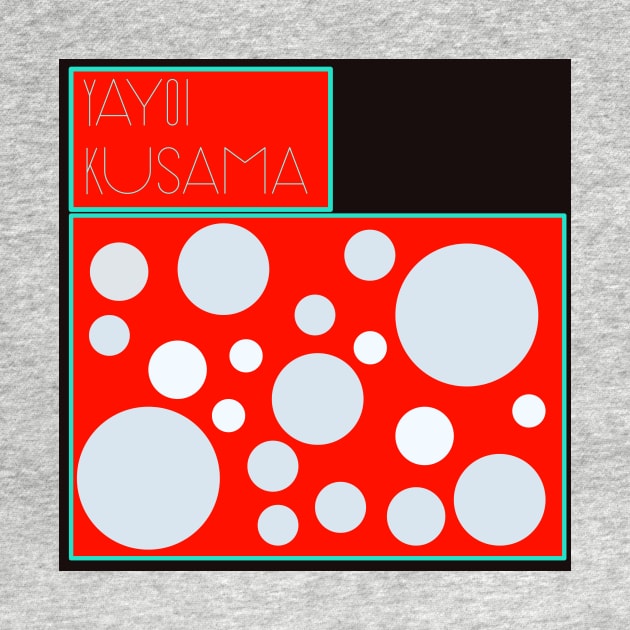 Yayoi Kusama inspired design by pauloneill-art